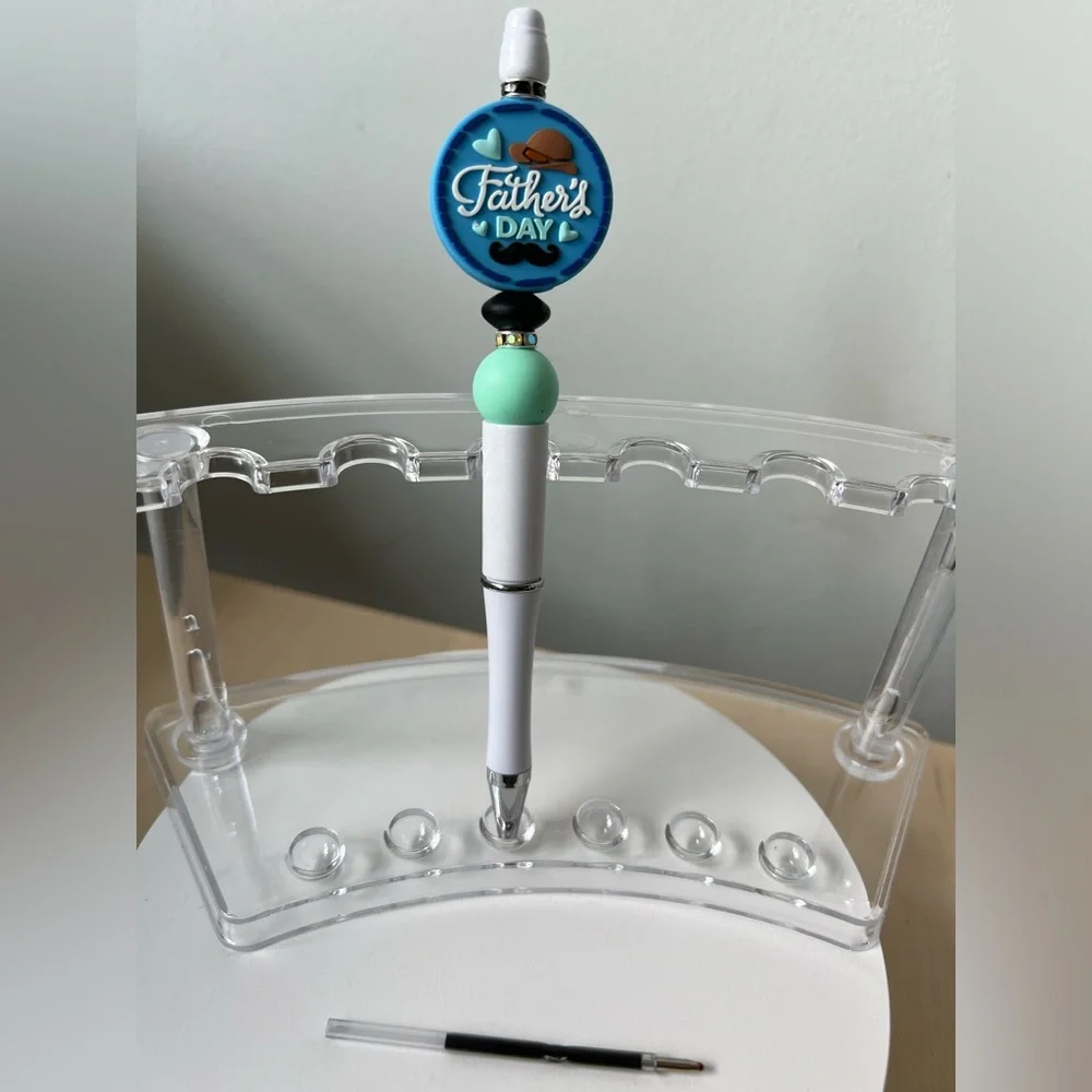 Custom made beaded pen + 1 Refill I Father’s Day Gift